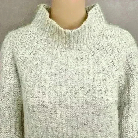 Cotelac  Alpaca Wool Oversized Minimalist Grey Turtle Neck Chunky Sweater - Picture 2 of 14